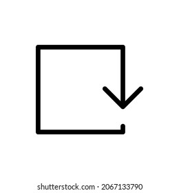 Line Arrow icons, symbol and vector,Can be used for web, print and mobile