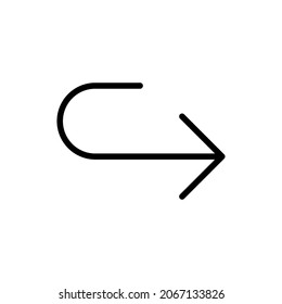 Line Arrow icons, symbol and vector,Can be used for web, print and mobile