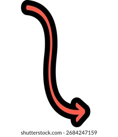 Line Arrow Pointer navigation Shape