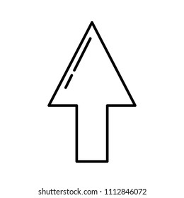 line up arrow sign direction icon