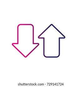 line arrows to loading digital data connection