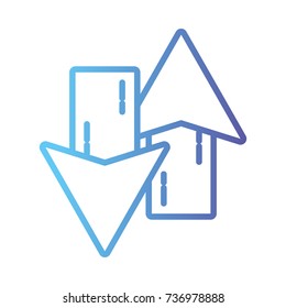 line arrows loading in process icon
