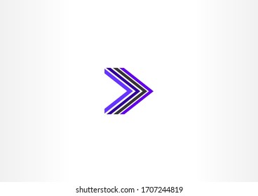 line arrows vector logo design template