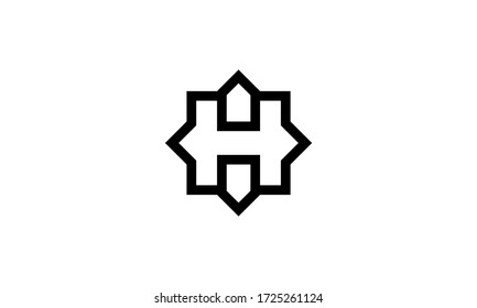 iniciar ocho con el concepto de diseño inicial del logotipo H