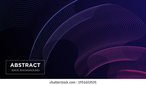 line art abstract background design template
