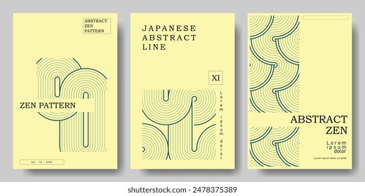 LINE ART ABSTRACT BACKGROUND, MOUNTAIN LANDSCAPE PATTERN, ELEGANT, LUXURY, WALLPAPER, INVITATION, POSTER, BROCHURE