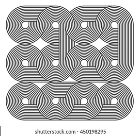 Line art abstract background. Stripes pattern. Vector illustration