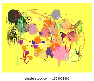 Ilustración vectorial de dibujo abstracto de línea. Arte, fondo, dibujado a mano, boceto, línea de arte, áspero, artístico.