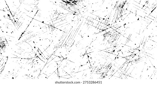 line art abstract grunge distressed overlay texture with various sketch lines.