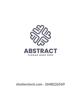 Diseño de logotipos Abstractas de arte de línea