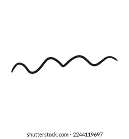 line art abstract scribble . vector illustration