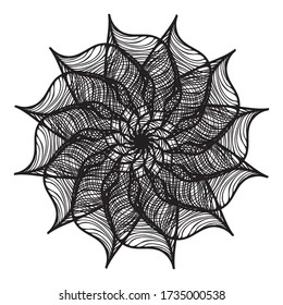 Gráfica abstracta vector Ilustración diseño de onda blanco y negro.