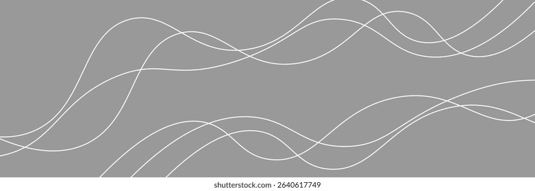 Line art abstract vector illustration. Wavy lines,eps10
