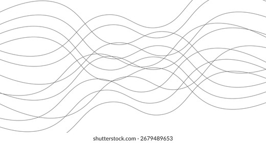 Abstrakte Vektorgrafik mit Linien. Wellenlinien. modernes Design