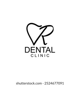 Logotipo de dentes ALPHABETH; Moderno, único, simples e técnico logotipo de dente lettermark para dentista, ortodontia e marca de pasta de dente. Transmite serviços elegantes, decolados, estilosos e profissionais.