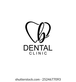 Logotipo de dentes ALPHABETH; Moderno, único, simples e técnico logotipo de dente lettermark para dentista, ortodontia e marca de pasta de dente. Transmite serviços elegantes, decolados, estilosos e profissionais.