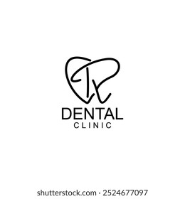 Logotipo de dentes ALPHABETH; Moderno, único, simples e técnico logotipo de dente lettermark para dentista, ortodontia e marca de pasta de dente. Transmite serviços elegantes, decolados, estilosos e profissionais.