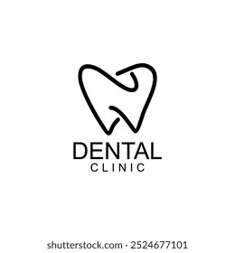 Logotipo de dentes ALPHABETH; Moderno, único, simples e técnico logotipo de dente lettermark para dentista, ortodontia e marca de pasta de dente. Transmite serviços elegantes, decolados, estilosos e profissionais.