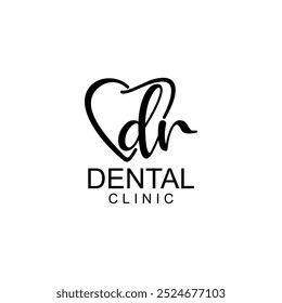 Logotipo de dentes ALPHABETH; Moderno, único, simples e técnico logotipo de dente lettermark para dentista, ortodontia e marca de pasta de dente. Transmite serviços elegantes, decolados, estilosos e profissionais.