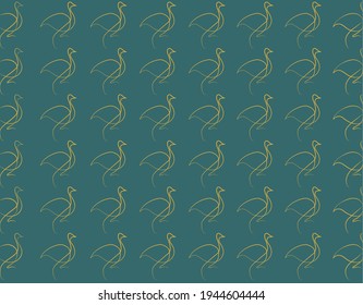 Line art of animals with patterns
