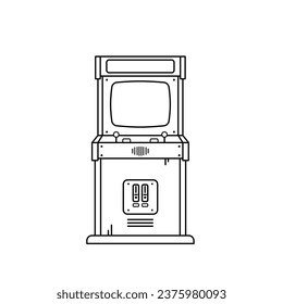 The Line Art of Arcade Machine