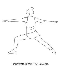 1,527 Warrior 2 Pose Yoga Images, Stock Photos & Vectors | Shutterstock