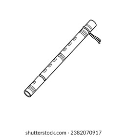 The Line Art of Bamboo Flute