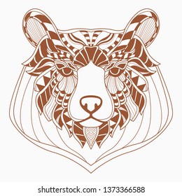 line art of bear