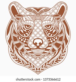 line art of bear