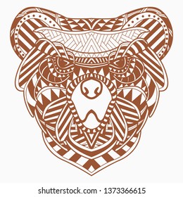 line art of bear