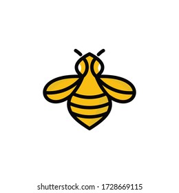 Line Art Bee logo design inspiration