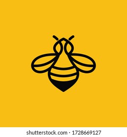 Line Art Bee logo design inspiration