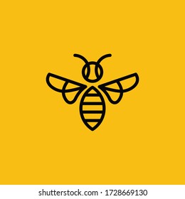 Line Art Bee logo design inspiration