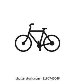 Line art of bicycle logo design template