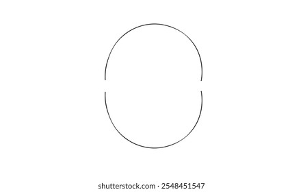 Line art black color circle round empty blank mockup banner poster graphic design shape template border pattern luxury curve invitation modern sign no people invitation logo fashion template art frame