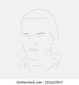 Porträtkunst eines Kunstjungen