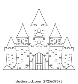 The Line Art of Brick Castle