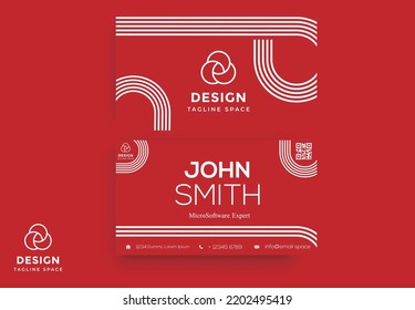 Line Art Business Card Design, Perfect Size, High Quality, Printable File, New Design