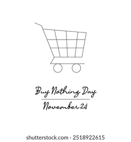 line art of Buy Nothing Day good for Buy Nothing Day celebrate. line art.