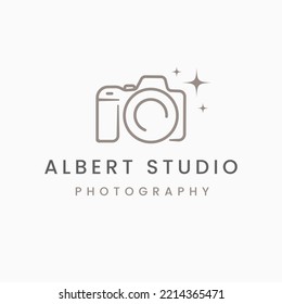 Line art Camera, Photography Logo Design Vector Inspiration