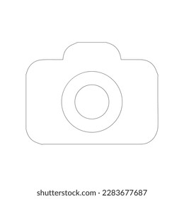 Line-Art-Kamera mit Vektordesign.