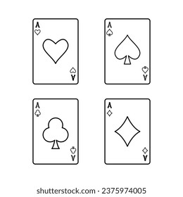 The Line Art of Card Game