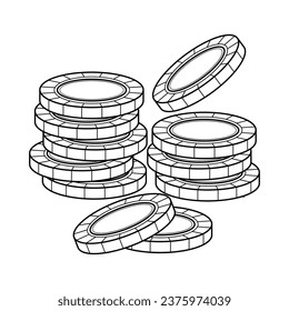 The Line Art of Casino Coin