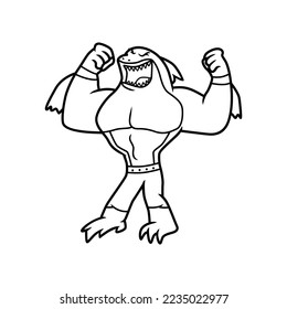 line art character vector cartoon
