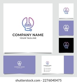 Line Art Chemist Lab Logo Design 5