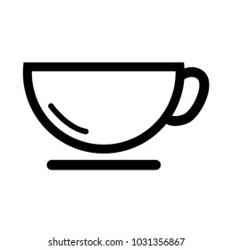 line art coffee cup icon