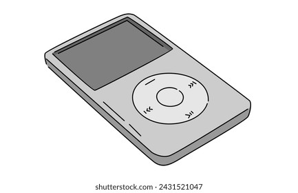 line art color of MP3 player device