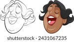 From line art to colored vector character
