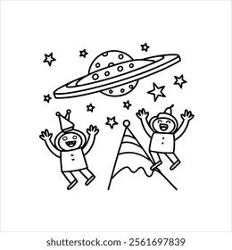 Line art Coloring books Space adventure Galactic Race