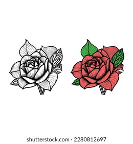 Line Art Coloring Seite Vector. Bouquet aus Rosen. Farbbuch. Kunst für Erwachsene und Kinder.